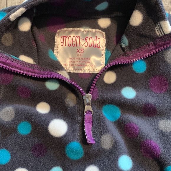 GREEN SODA fleece jacket size XS-(4/5) - Picture 4 of 8